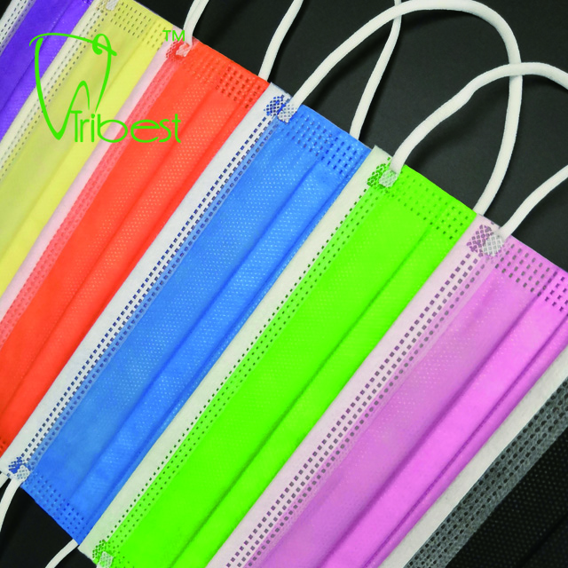 Disposable Colorful Medical Face Mask